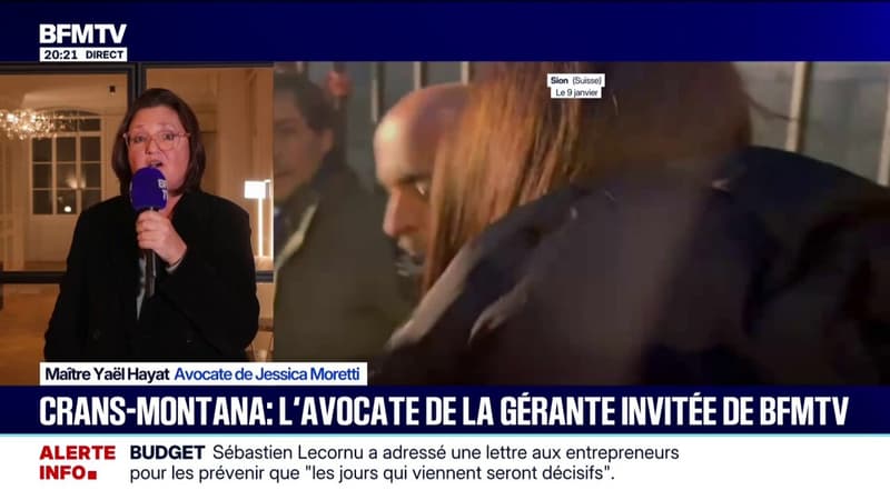 "Elle est restée sur les lieux, elle est restée aux côtés des blessés": Yaël Hayat, avocate de Jessica Moretti, témoigne sur BFMTV, après l'incendie dans le bar Le Constellation à Crans-Montana