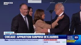 Convention démocrate: apparition surprise de Kamala Harris