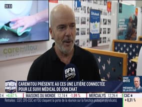 Philippe Daurenjou (Caremitou): Caremitou présente au CES une litière connectée pour le suivi médical de son chat - 08/01