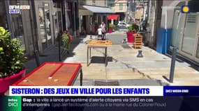 Sisteron: des jeux installés en ville pour les enfants