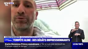 Tempête Aline: "La pluie continue", témoigne un habitant de Saint-Martin-Vésubie