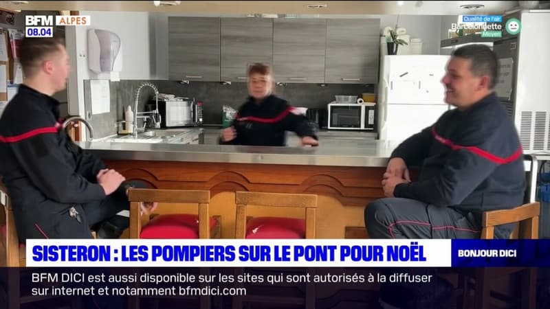Sisteron: les pompiers sur le pont pour Noël