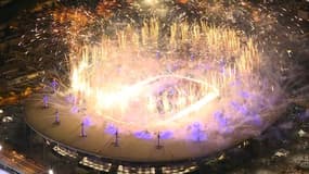 Le feu d'artifice qui vient conclure la cérémonie de clôture des JO de Paris 2024