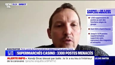 Jean Pastor (délégué CGT du groupe Casino) sur les postes menacés au sein du groupe Casino: "C'est une hécatombe sociale qui est en train de s'organiser"