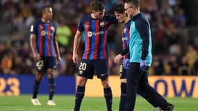 Gavi sort en larmes après son gros choc lors de Barça-Bilbao, le 23 octobre 2022