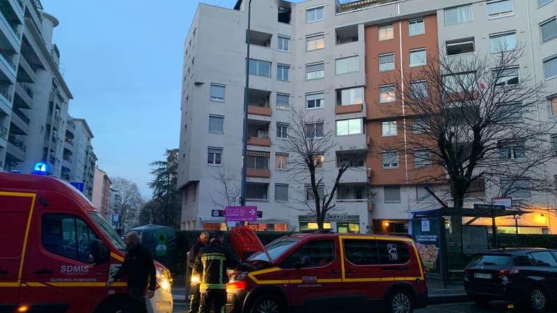 Le feu s'est déclenché dans un immeuble de sept étages à Villeurbanne