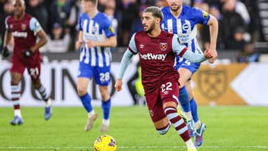 Saïd Benrahma avec West Ham, le 2 janvier 2024