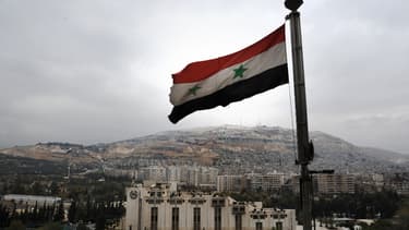 Un drapeau syrien flotte au dessus de Damas (image d'illustration).