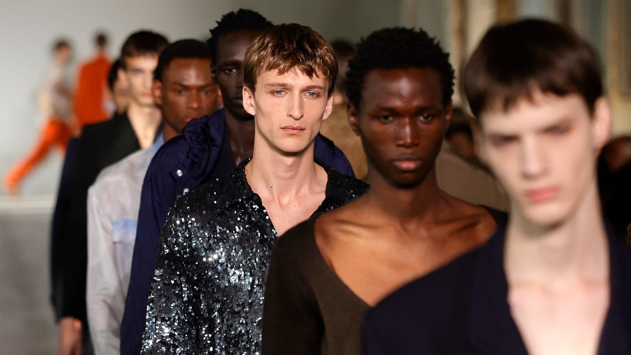 Défilé homme printemps-été 2024 , Dries Van Noten