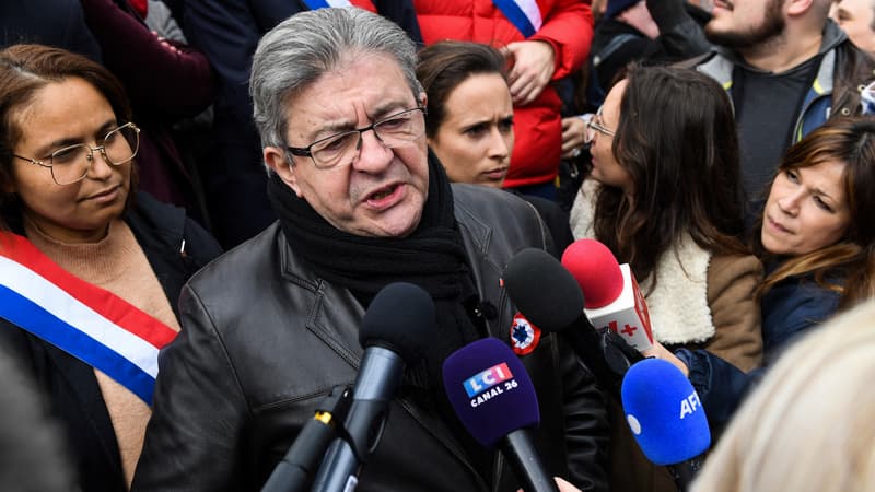 Jean-Luc Mélenchon, le 6 avril, à Paris.