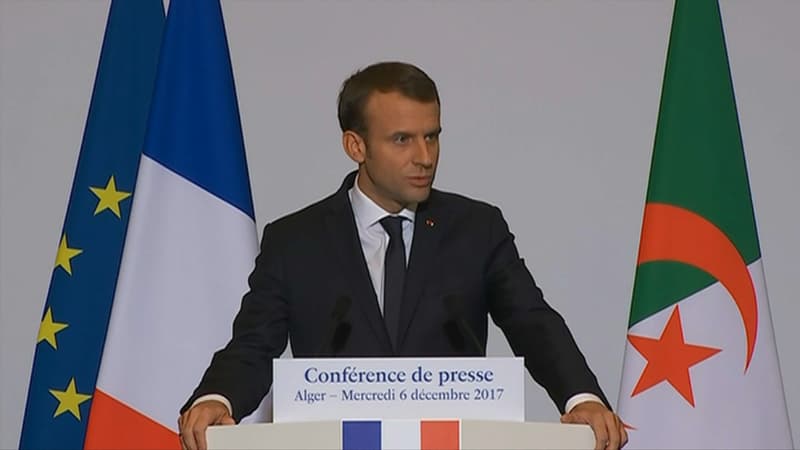 Emmanuel Macron à Alger, le 6 décembre 2017.