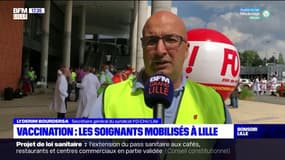 Vaccination obligatoire: les soignants mobilisés à Lille