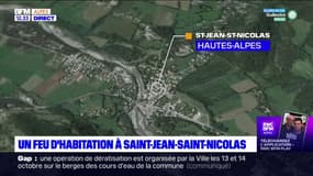 Hautes-Alpes: feu d'habitation à Saint-Jean-Saint-Nicolas