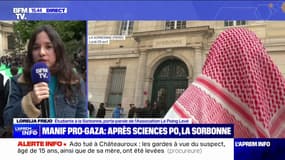 Manifestation propalestinienne à la Sorbonne: "L'ensemble de la mobilisation condamne l'antisémitisme", affirme Lorelia Frejo, porte-parole de l'association "Le poing levé"