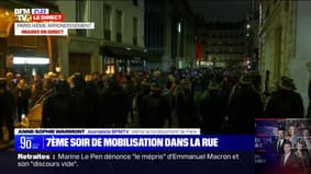 Retraites: situation calme rue Rossini, dans le 9e arrondissement de Paris