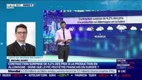 Michel Ruimy (Levy Capital Partners) : contraction surprise de 4,2% des prix à la production en Allemagne, signe que le pic peut-être franchi en Europe ? - 21/11