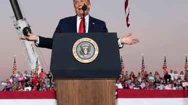 Donald Trump le 12 octobre 2020 à Sanford, en Floride.