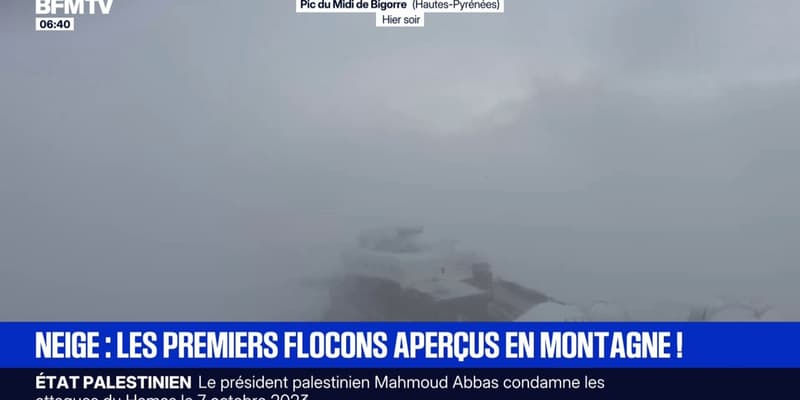 Les premiers flocons de neige aperçus au Pic du Midi de Bigorre, dans les Hautes-Pyrénées