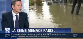 Seine en vigilance orange à Paris: "On a affaire à une crue importante en termes de hauteur", Marc Meunier