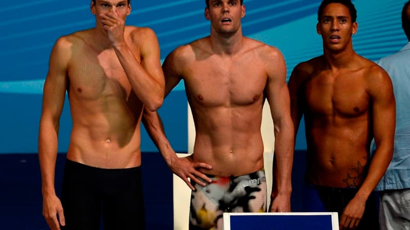 Yannick Agnel, Grégory Mallet et Lorys Bourelly