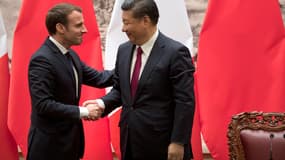 Emmanuel Macron et le président chinois, Xi Jinping (Photo d'illustration)