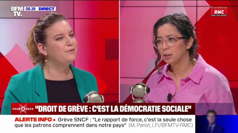 Mathilde Panot ne s'oppose pas aux grèves avant et pendant les JO