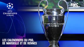 Ligue des champions : Les calendriers du PSG, Marseille et Rennes