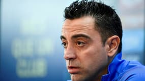 L'entraîneur de Barcelone Xavi en conférence de presse le 19 novembre 2021 à Barcelone 
