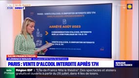 Paris: la vente d'alcool interdite dans plusieurs rues de la capitale après 17h