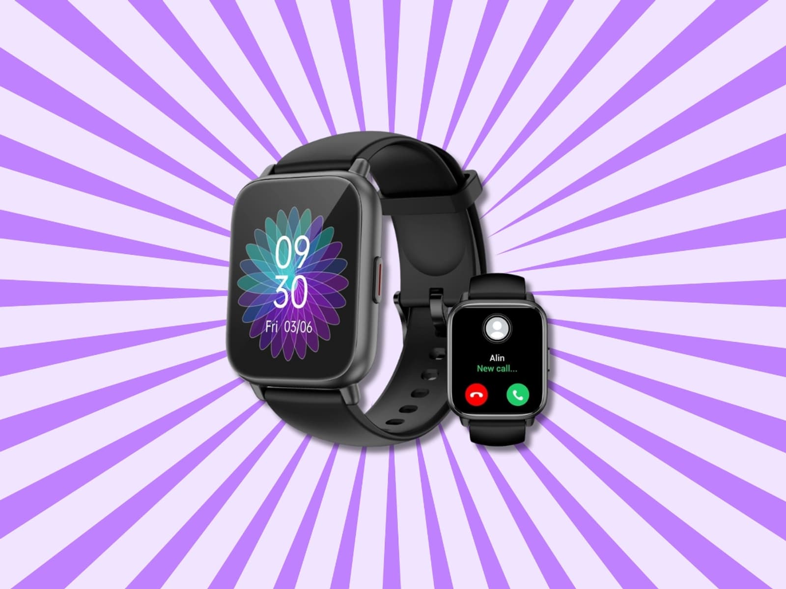 Montre Connectée Femme Avec Appels Bluetooth, 1,39'' Smartwatch Avec