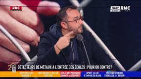 Détecteurs de métaux dans les établissements scolaires : "Les parents ne peuvent pas contrôler le sac de leur gamins", se demande Stéphane Manigold