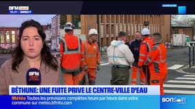 Importante fuite d'eau à Béthune