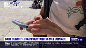 Nice: le pass sanitaire se met en place à la gare