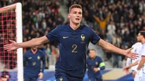 Benjamin Pavard lors du match France-Ecosse, le 17/10/2023