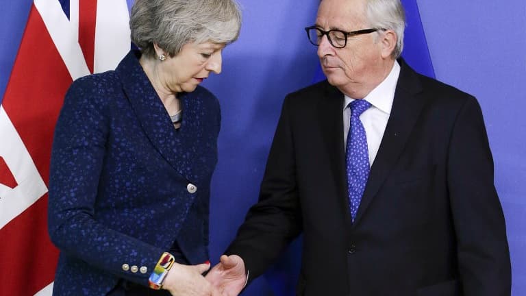 La rencontre entre Theresa May et Jean-Claude Juncker,  jeudi 7 février à Bruxelles, n'a débouché sur aucun résultat.