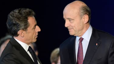 Nicolas Sarkozy et Alain Juppé à Bordeaux, le 22 novembre 2014.