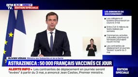 Olivier Véran annonce que les personnes vivant avec "une personne en situation d'immunodépression sévère" pourront se faire vacciner dès lundi