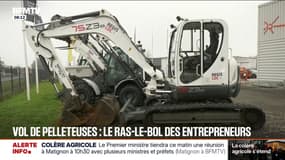 Les vols de mini-pelleteuses se multiplient