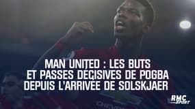 Man United : Les buts et passes décisives de Pogba depuis l'arrivée de Solskjaer
