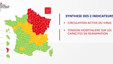 La carte de synthèse de la France