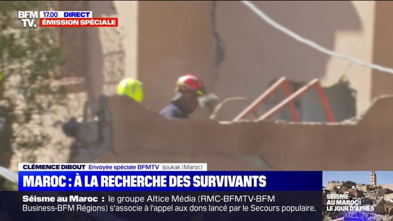 Séisme au Maroc: les secouristes à la recherche des survivants