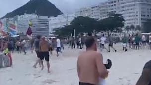 Des incidents à Rio de Janeiro entre supporters, le 3 novembre 2023