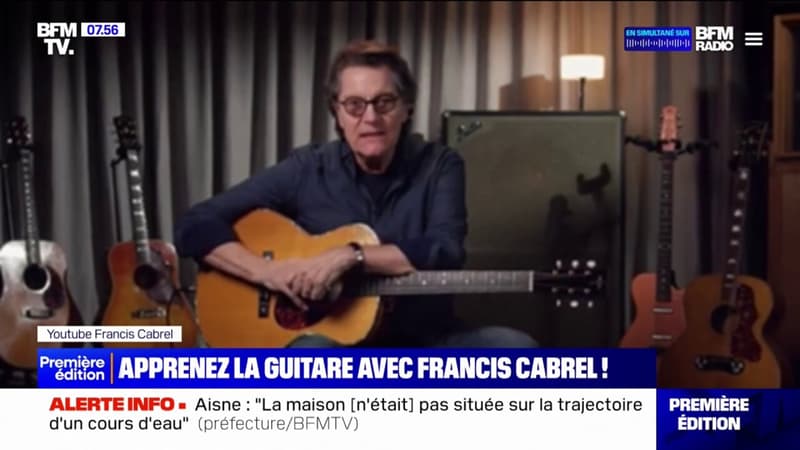 Regarder la vidéo Francis Cabrel explique comment il joue à la guitare dans des tutos sur Youtube