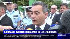 Gendarme mortellement fauchée dans le Lot-et-Garonne: "Nous sommes touchés par ce drame", déclare Gérald Darmanin 