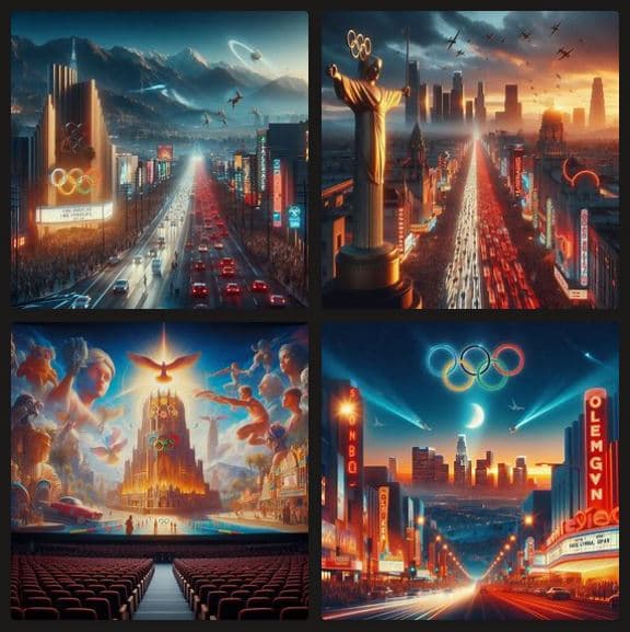 Dall-E imagine les JO à Los Angeles