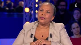 Christiane Taubira sur le plateau de On n'est pas couché, sur France 2, le 6 février 2016.