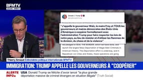 Immigration: Donald Trump appelle "tous les gouverneurs et maires démocrates des États-Unis à coopérer"