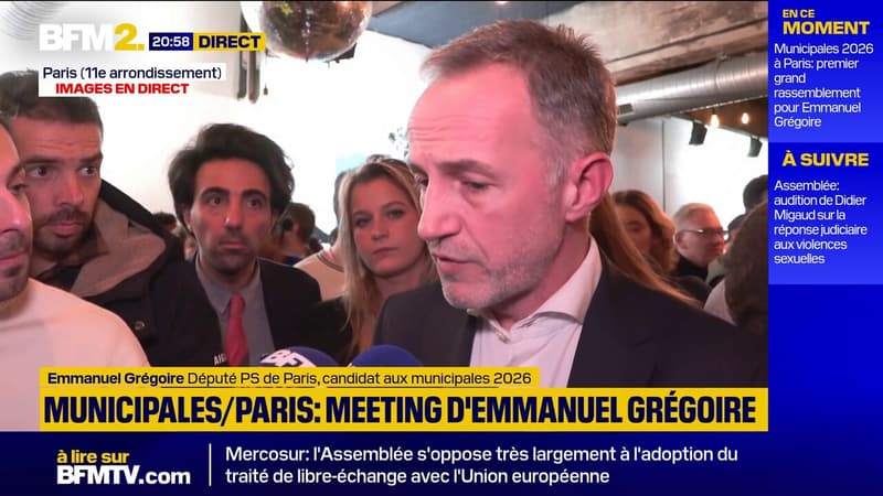 Municipales 2026 à Paris: Emmanuel Grégoire défend une candidature commune gauche et écologiste