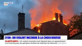 Un violent incendie dans un immeuble à la Croix-Rousse