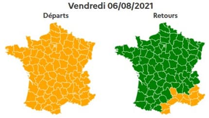 La journée de vendredi sera orange dans le sens des départs. La journée de vendredi sera orange dans le sens des départs.
